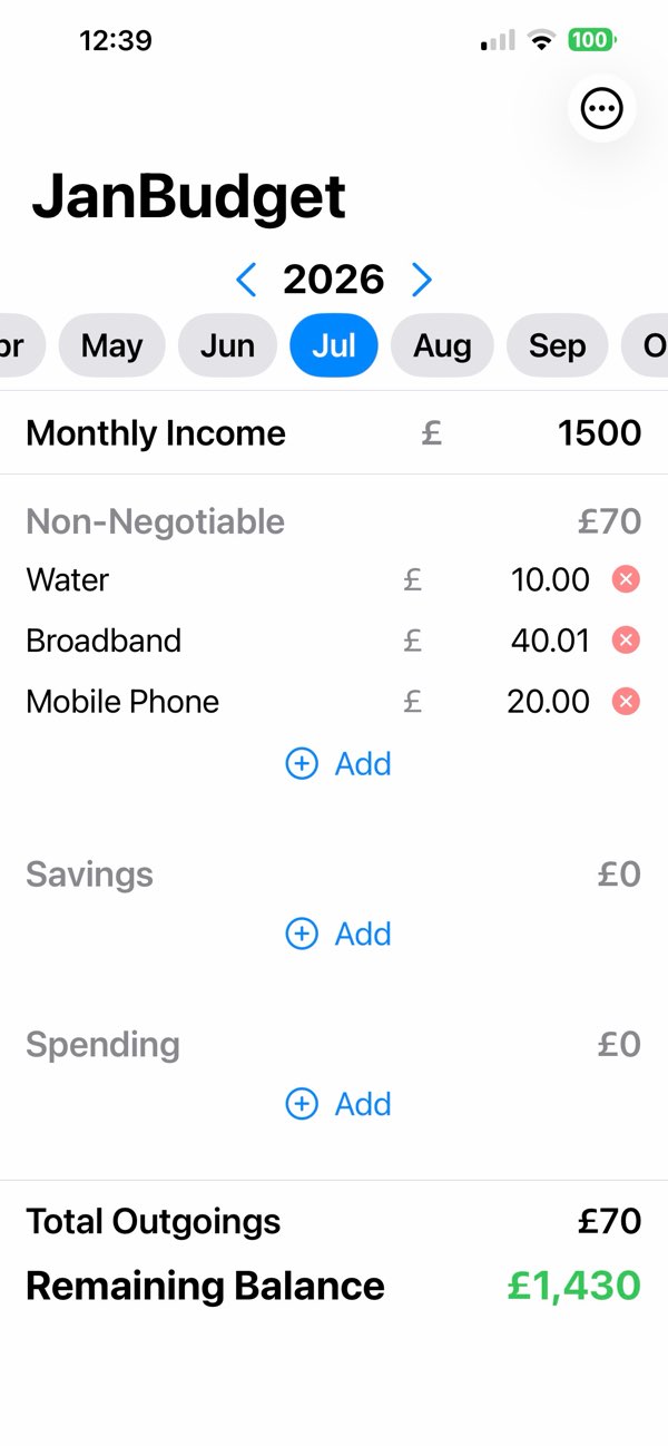 Budget Pal Personal budget tracker — app interface screenshot 4