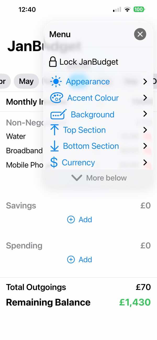 Budget Pal Personal budget tracker — app interface screenshot 6