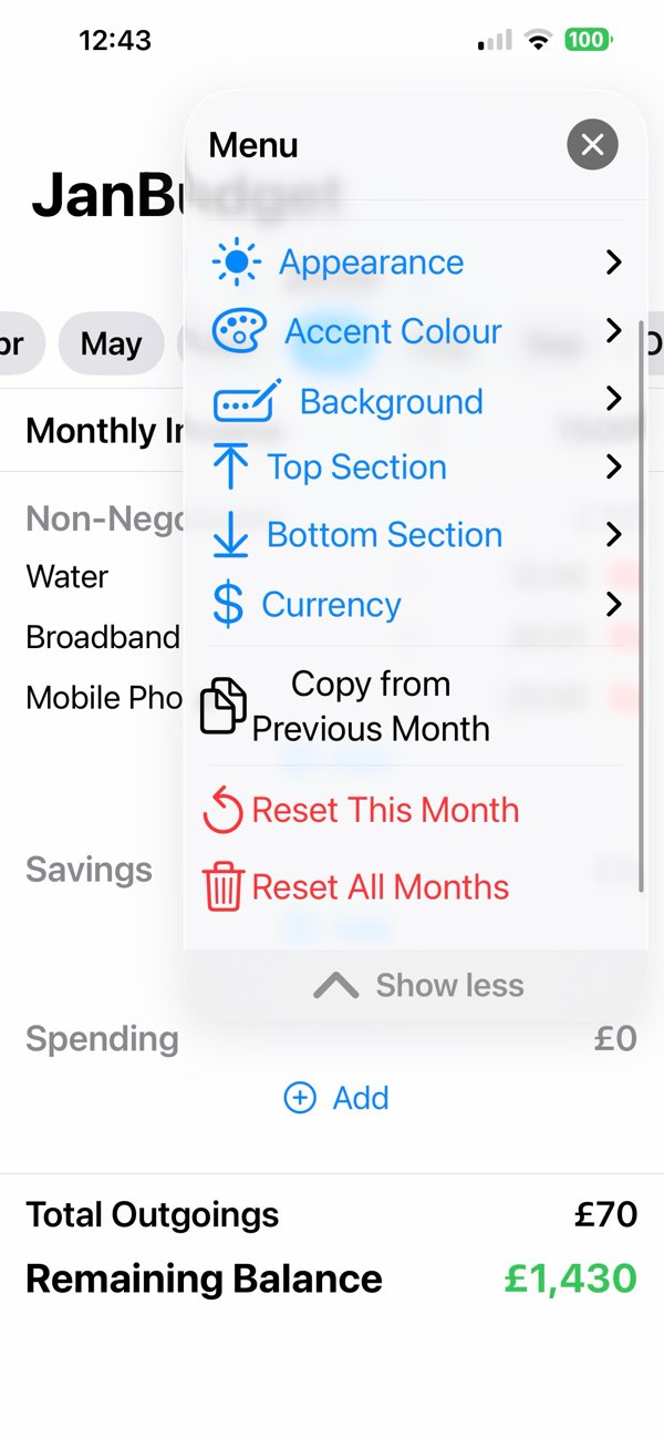 Budget Pal Personal budget tracker — app interface screenshot 7
