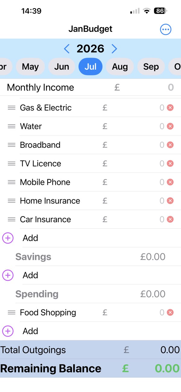 Budget Pal Personal budget tracker — app interface screenshot 8